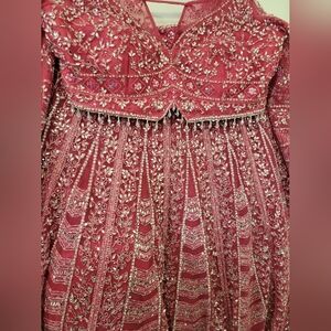 Pink Mirrorwork Lehenga